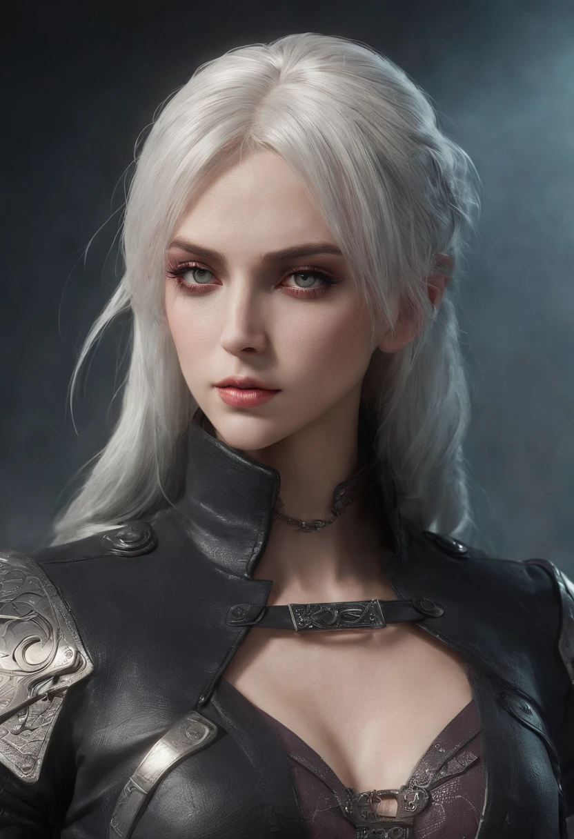 Cirilla Fiona Elen Riannon,Highest image quality,Outstanding details,超高分辨率,(Fidelity:1.4), Favor the details, Dragon Knight,Cloak, She has a delicate and beautiful face,Raised sexy,cyber punk perssonage,Futuristic,mechanically aesthetic,Virtual Engine 5,Perfect detail rendering,rendering by octane,hyper HD