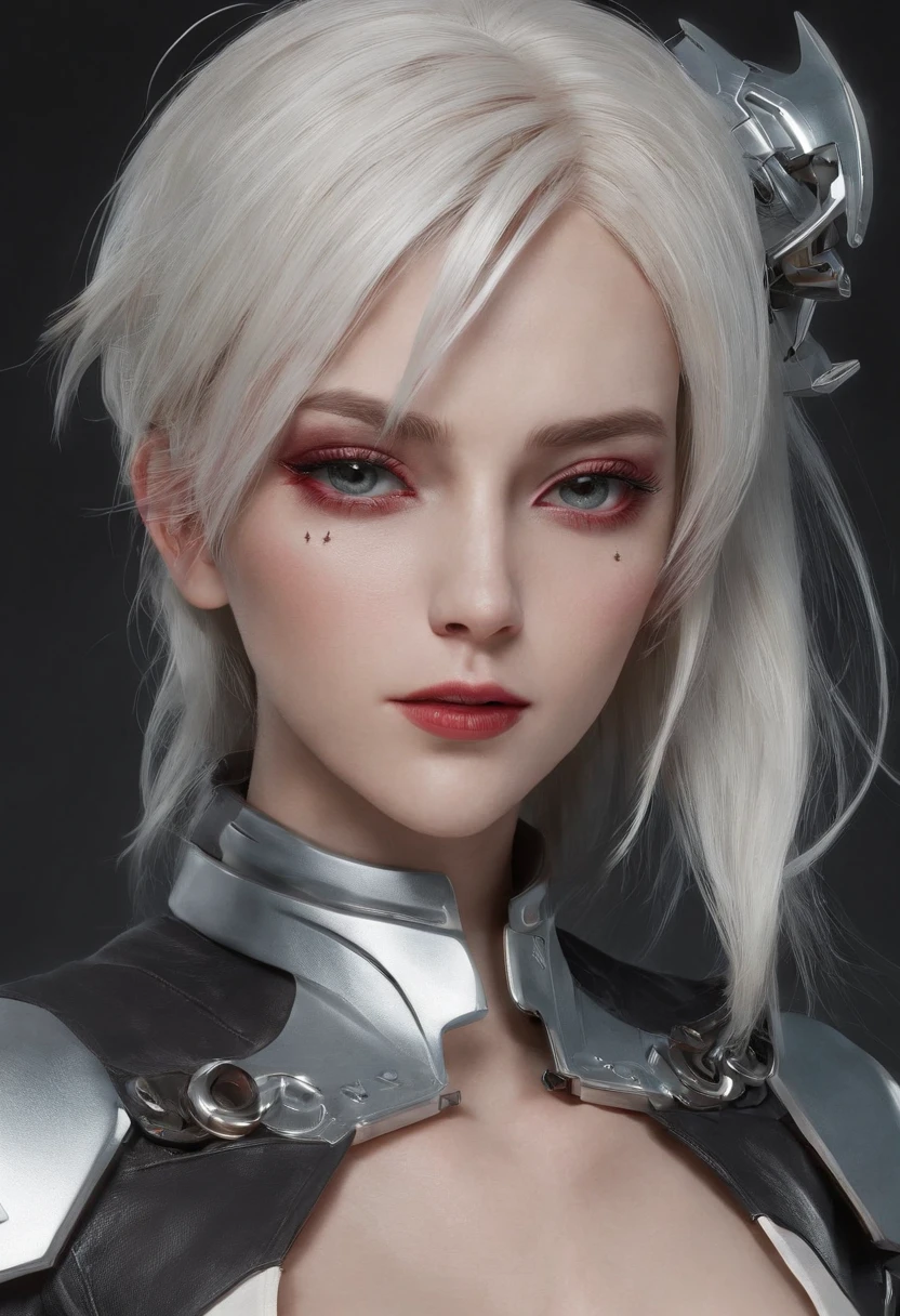Cirilla Fiona Elen Riannon,Highest image quality,Outstanding details,超高分辨率,(Fidelity:1.4),The best illustration,Favor the details,closeup cleavage,A mech girl,He has a delicate and beautiful face,((Red and white semi-mechanical body:1.8)),Raised sexy,cleavage,onbed,frontage,cyber punk perssonage,Futuristic,mechanically aesthetic,Complex machinery,The background is a high-tech lighting scene in the future city,Virtual Engine 5,Perfect detail rendering,rendering by octane,hyper HD