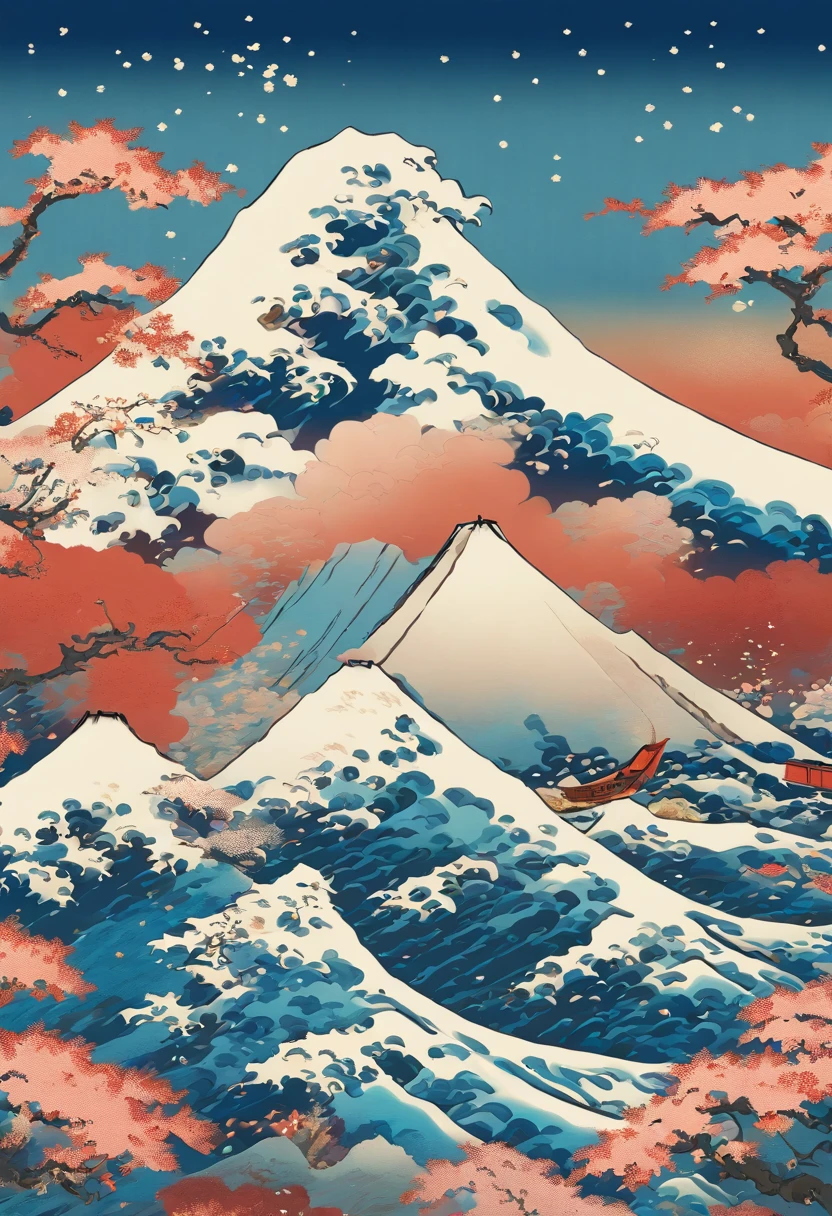 ukiyoe painting Katsushika Hokusai mare Mt fuji