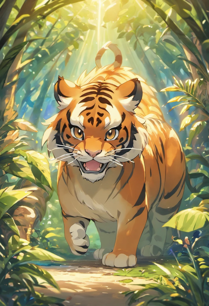 (best quality,4k,highres,masterpiece:1.2),ultra-detailed,(realistic,photorealistic,photo-realistic:1.37),HDR,UHD,studio lighting,ultra-fine painting,sharp focus,physically-based rendering,extreme detail description,professional,vivid colors,bokeh,cinematic,embroidered,evil tiger,fictional animal,equirectangular 360,king of the Planet earth,art by Michael Hutter,35mm photography,film,professional,highly detailed