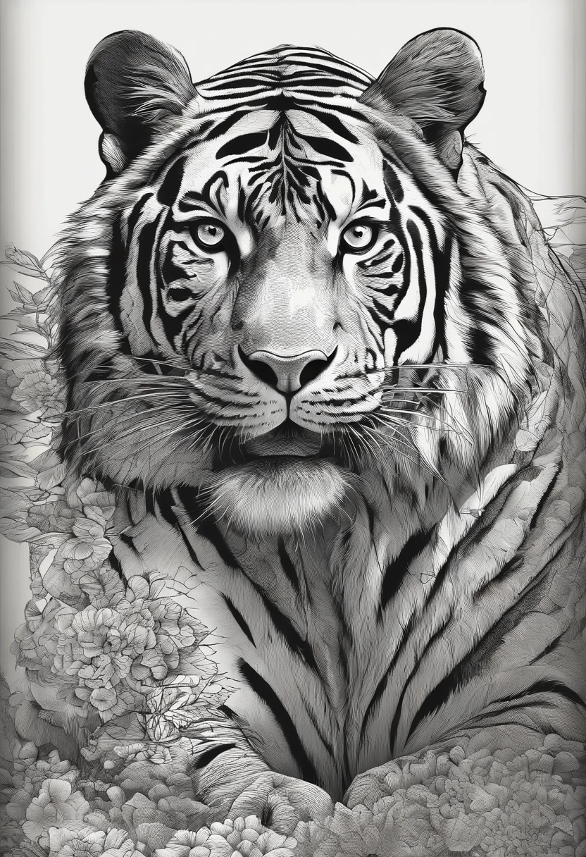 (best quality,4k,highres,masterpiece:1.2),ultra-detailed,(realistic,photorealistic,photo-realistic:1.37),HDR,UHD,studio lighting,ultra-fine painting,sharp focus,physically-based rendering,extreme detail description,professional,vivid colors,bokeh,cinematic,embroidered,evil tiger,fictional animal,equirectangular 360,king of the Planet earth,art by Michael Hutter,35mm photography,film,professional,highly detailed