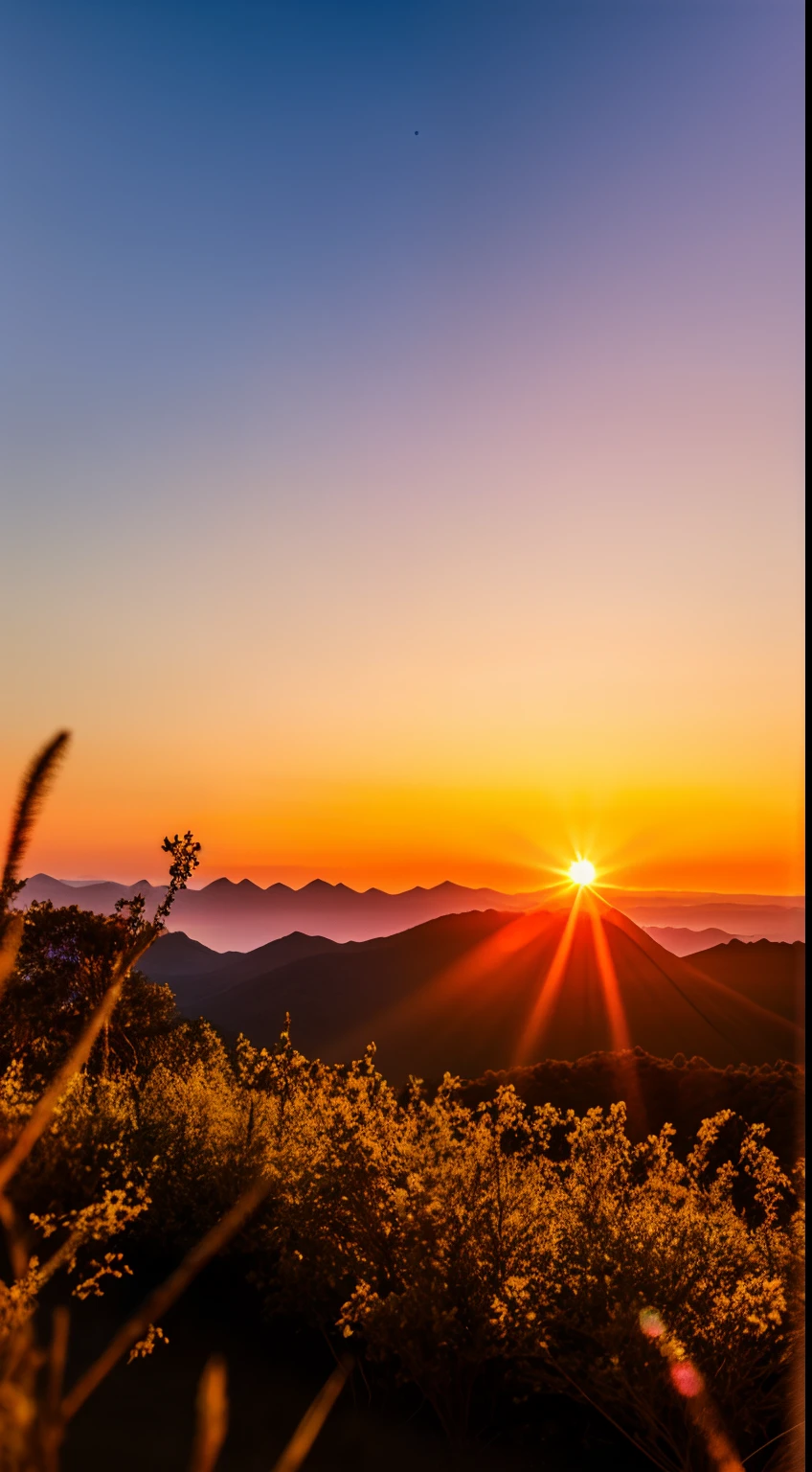 Sunset, evening glow, distant view, realistic, rich colors, gorgeous and colorful, wide-angle lens, shooting in the evening, positive film, naturalistic style, high-definition filming.