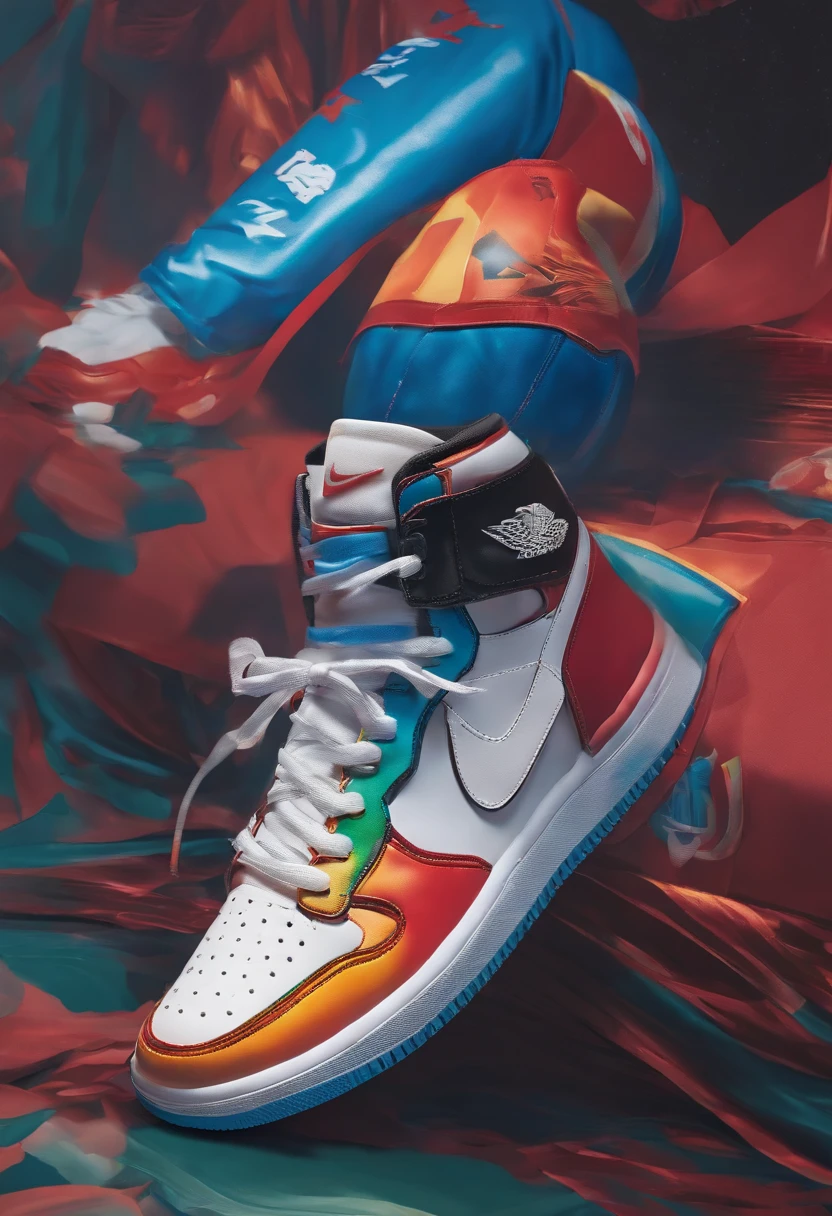 Help me make a poster for sneakers，The price is 800 yuan for a sneaker