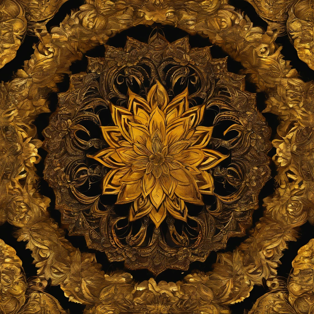 A golden water lily, lotus petals, radiating golden light, Lotus, with lotus flowers, glowing golden aura, a golden halo, soft golden light, glowing delicate flower, lotuses, gold ethereal light, gold flowers, sitting on a lotus flower, gilded lotus princess, Golden glow, Golden light, golden background with flowers, (extremely detailed CG unity 16k wallpaper:1.1), (Denoising strength: 1.45), (tmasterpiece:1.37), ray tracing, god rays, UHD, award winning
