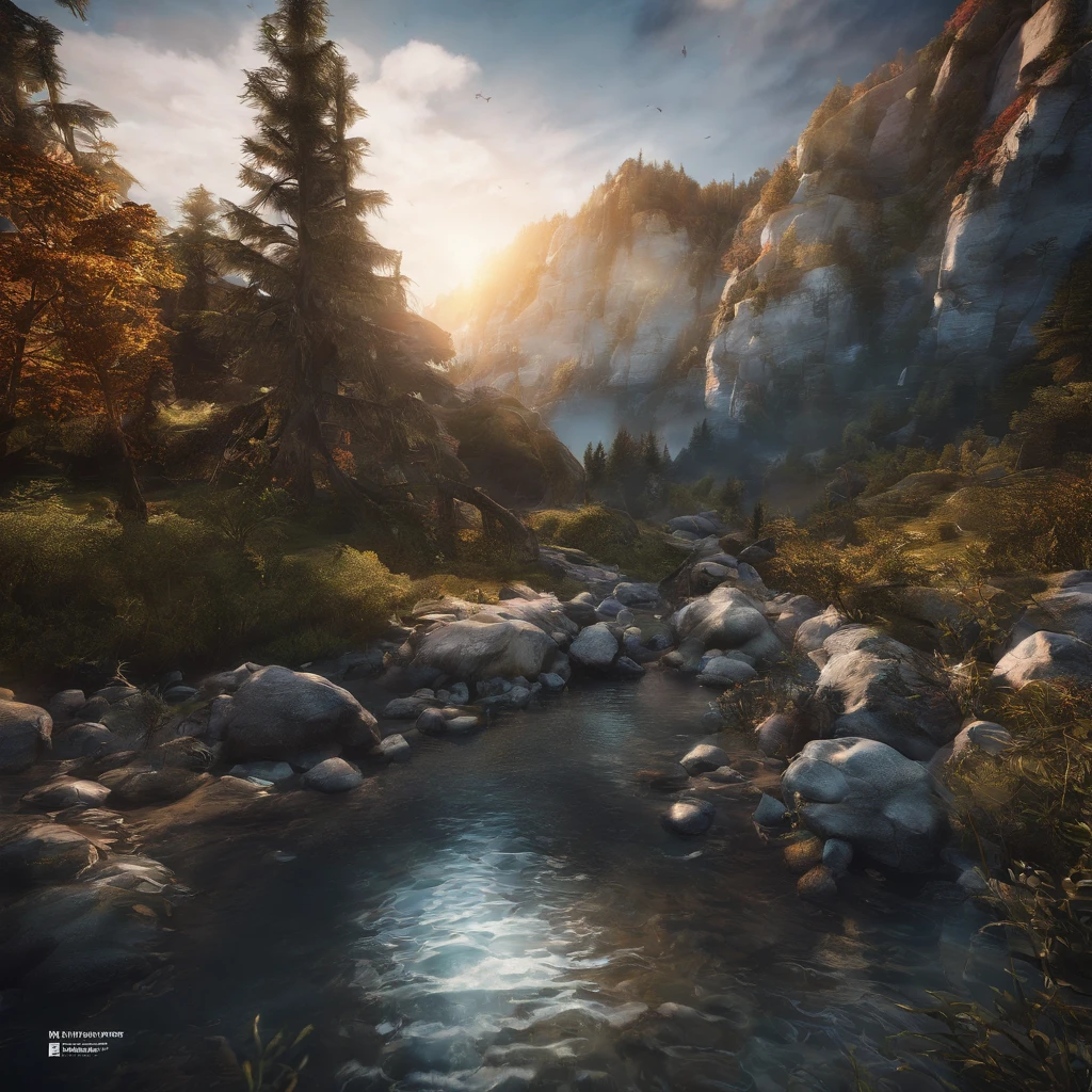 Alpine forest landscape photography,Rugged mountain roads,Clear and transparent lake,the trees,bushes,falling leaf,sun at dawn,Blurred vision,Cliffs and mountains,desolated,Aloneness,Cold,foggy sky,The morning sun that does not dazzle,Nightmare vision,Dark fantasy plot,Perfect and excellent composition,8K分辨率,the detail,limitations,Close-up ultra-wide angle shot,realisticlying,stunning skies,Colorful clouds float,true to life, Pubic area is clear, flawless perfection, Digital SLR, 1024, 2048, 4096, A detailed, Sharp, best qualtiy, high qulity, absurderes,unmanned background,The is very detailed、Detailed lighting shadows,Trends on ArtStation、iintricate、high detal、dramatics、(Volumetriclighting:1.2)hdr shot。(Close-up,Super deep view,ultra-wide-angle,Microfocal length lens:1.2)(realisticlying:1.4)tmasterpiece、high high quality、Beautiful photography,globalillumination