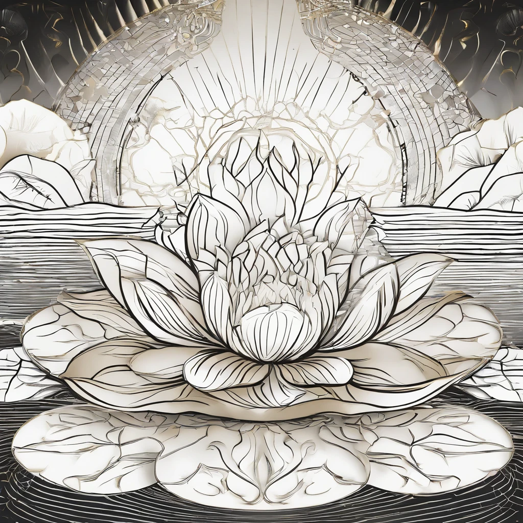 A golden water lily, lotus petals, radiating golden light, Lotus, with lotus flowers, glowing golden aura, a golden halo, soft golden light, glowing delicate flower, lotuses, gold ethereal light, gold flowers, sitting on a lotus flower, gilded lotus princess, Golden glow, Golden light, golden background with flowers, (extremely detailed CG unity 16k wallpaper:1.1), (Denoising strength: 1.45), (tmasterpiece:1.37), ray tracing, god rays, UHD, award winning