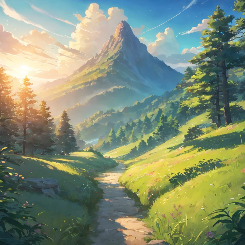 Alpine forest landscape photography，Rugged mountain roads，Clear and transparent lake，the trees，bushes，falling leaf，sun at dawn，Blurred vision，Cliffs and mountains，desolated，Aloneness，Cold，foggy sky，Not dazzling morning sun，Nightmare vision，Dark fantasy plot，Perfect and excellent composition，8K分辨率，the detail，limitations，Close-up ultra-wide angle shot，realisticlying，stunning skies,Colorful clouds float，true to life, Pubic area is clear, flawless perfection, Digital SLR, 1024, 2048, 4096, A detailed, Sharp, best qualtiy, high qulity, absurderes，unmanned background，The is very detailed、Detailed lighting shadows，Trends on ArtStation、iintricate、high detal、dramatics、（Volumetriclighting：1.2）hdr shot。（Close-up，Super deep view，ultra-wide-angle，Microfocal length lens：1.2）（realisticlying：1.4）tmasterpiece、high high quality、Beautiful photography，globalillumination