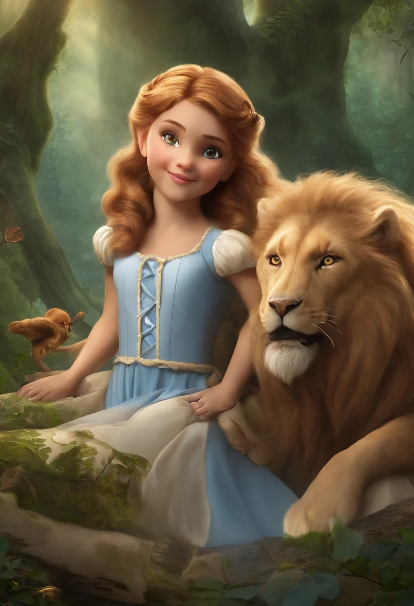 Fairy tale picture book princess and her little animals，Dreamy，high qulity，16K resolution，（best qualtiy），（tmasterpiece），super-fine，Detailed pubic hair，Accurate

1. The protagonist is a young fairy named Lila, que sempre foi curiosa sobre o mundo humano e anseia por descobrir seus segredos. Ao ingressar na Academia Arcana, Lila befriends a diverse group of non-human students, each with unique magical abilities.

2. During a class on the Magic Forest, Lila e seus amigos encontram um portal escondido, taking them to an unknown part of the magical world. There, They discover an ancient prophecy that says only they can save the kingdom from a great threat.

3. O romance se desenvolve entre Lila e um jovem lobisomem chamado Ethan. No entanto, suas diferentes origens criam um conflito entre eles, for many believe that the union between fairies and werewolves is forbidden.

4. Durante as aulas, Students learn to control and hone their specific magical skills. Ademais, They also have lessons on how to adapt to the human world and blend in with humans without revealing their true identity.

5. The competition between the different races is fierce, levando a intrigas e rivalidades entre os alunos. A group of orc students try to sabotage the other races