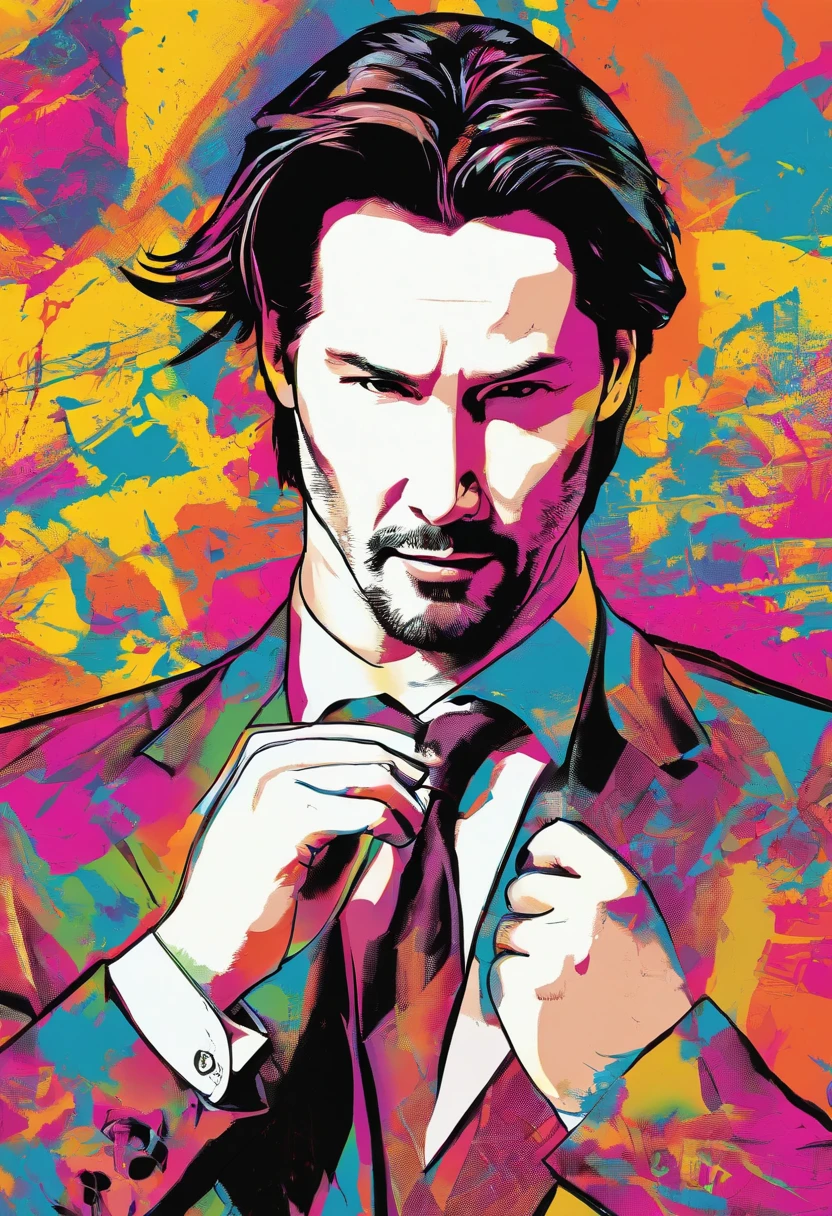 Keanu Reeves，arafed man in a suit and tie looking at the camera, keanu reeves, portrait of keanu reeves, agent cooper, keanu reeves as iron man, alejandro, young jim caviezel, dale cooper, neo from matrix, christopher c. lee, neo from the matrix, keanu reeves as geralt of rivia, with high cheekbones, keanu reeves as wolverine.8k.