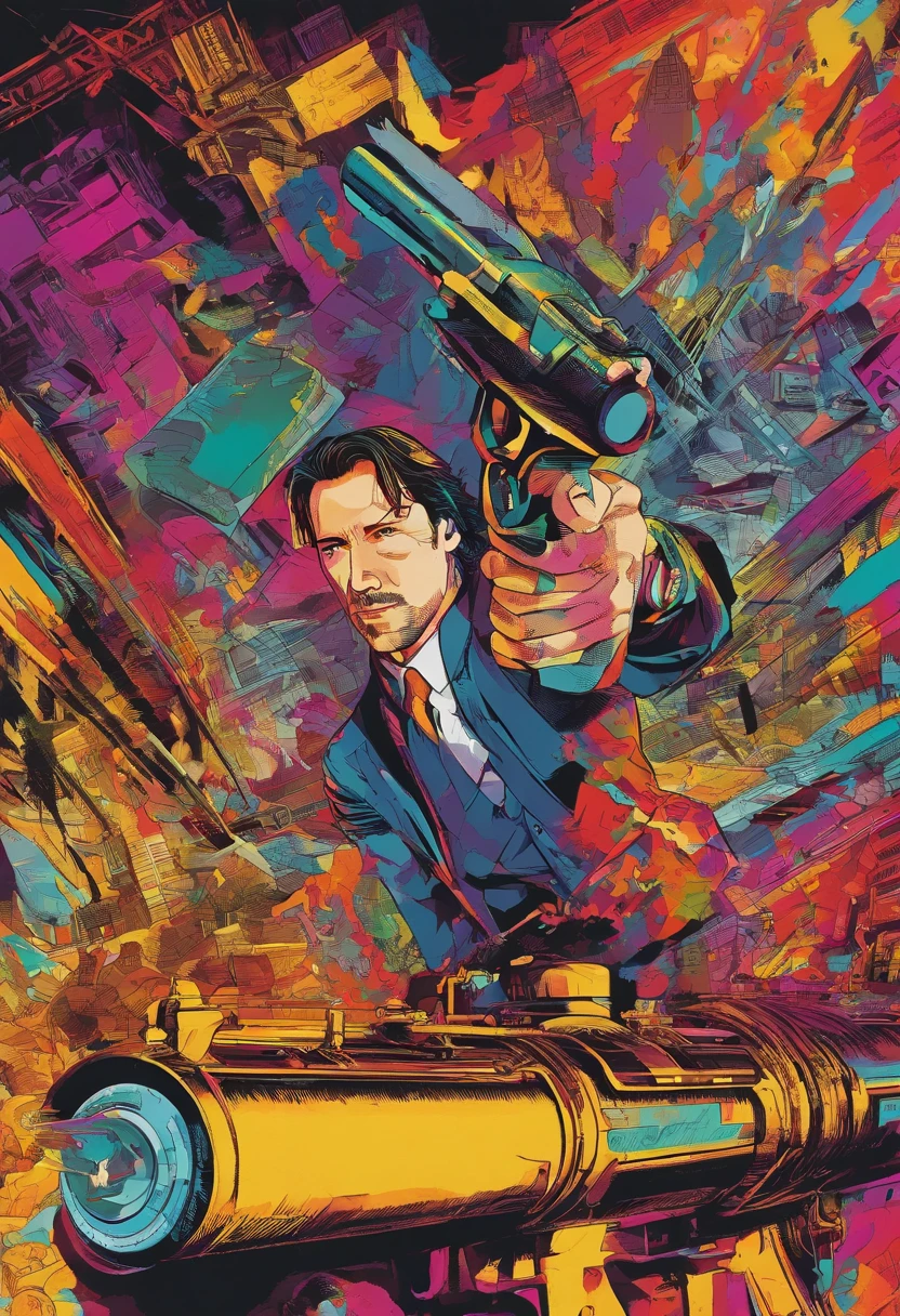 a close up of a man holding a gun in a train, keanu reeves, in the movie hard target (1993), neo from the matrix, movies with guns, neo, portrait of keanu reeves, keanu reeves as iron man, neo from matrix, bank robbery movies, brendan fraser, action movie still, speed (1994).8K.