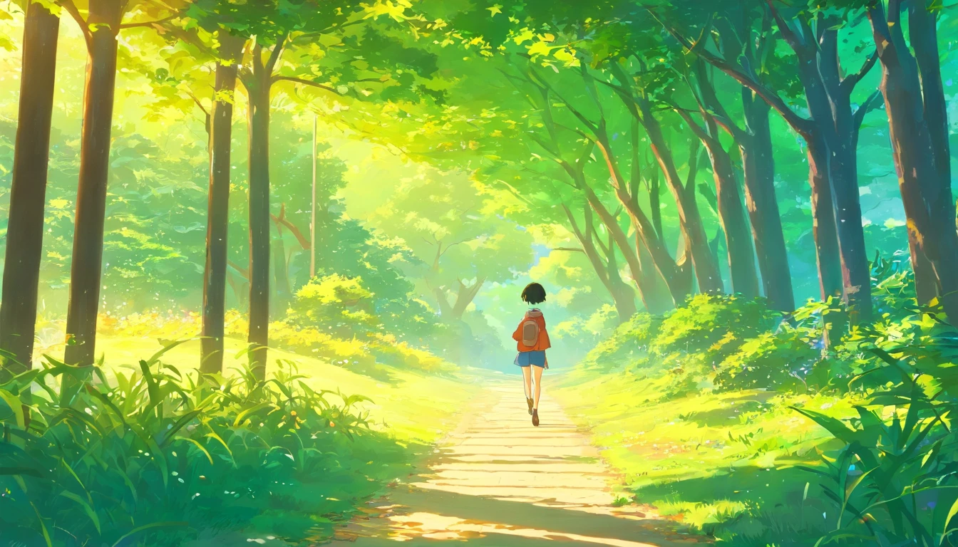 Chinese ink style,Hyper-detailing,comic strip,China-style,pupils,school ground,Dense trees,starrysky,highly detailed surreal vfx,eventide,super-fine,ultra - detailed,high qulity,8K ,oc rendered,dynamic viewing angle