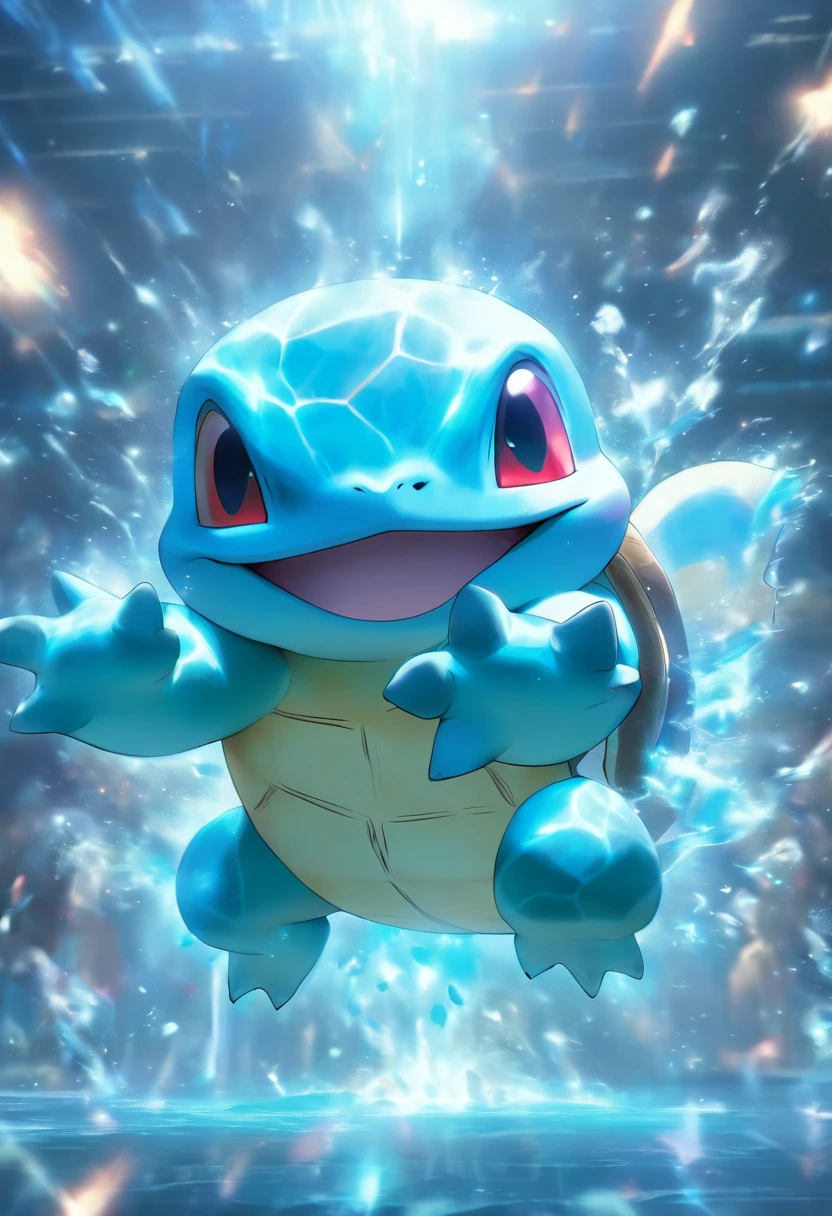 Squirtle is lifting weights,Highest image quality,Cinematic texture,A masterpiece,tmasterpiece,