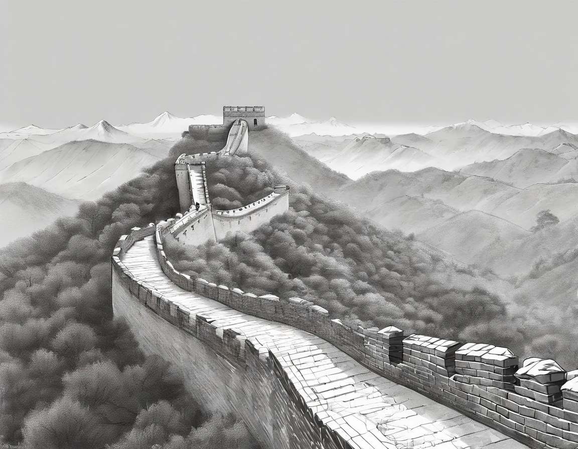 there is a cartoon picture of a great wall with a flag on it, detailed scenery —width 672, background fortress, city wall, great wall, castle background, background depicting a temple, the great wall, shadowy castle background, temple background, digital painting of a pagoda, fortress, a beautiful artwork illustration, ancient city landscape