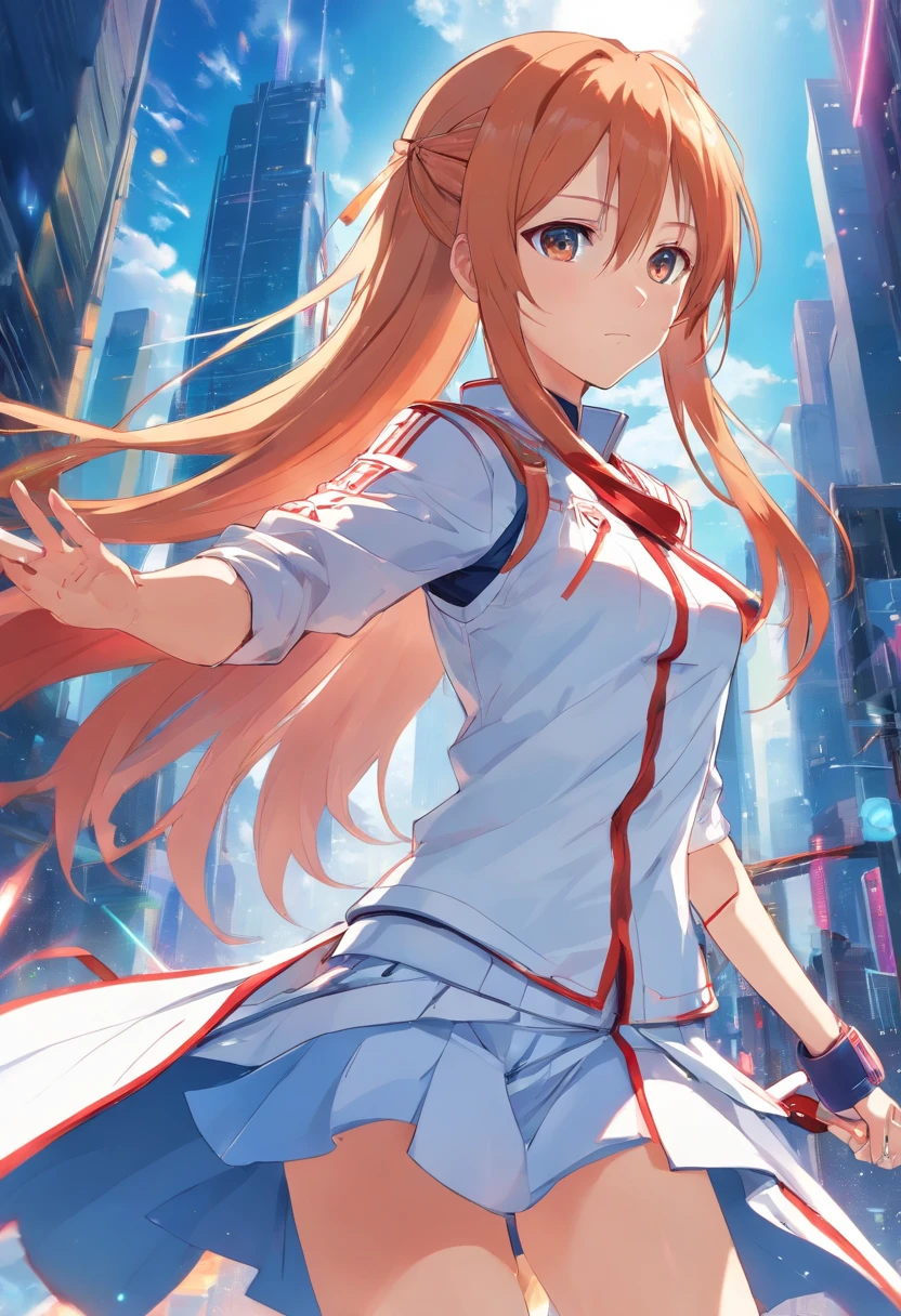 Asuna Yuuki from SAO red and white outfit