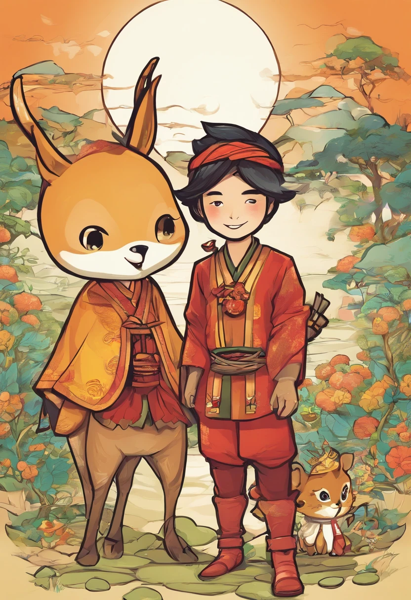 Yi and Miao costumes,deers