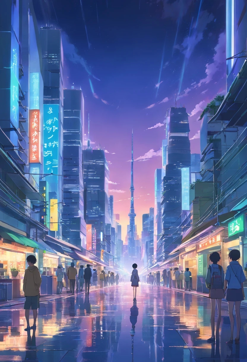 night future city realistic