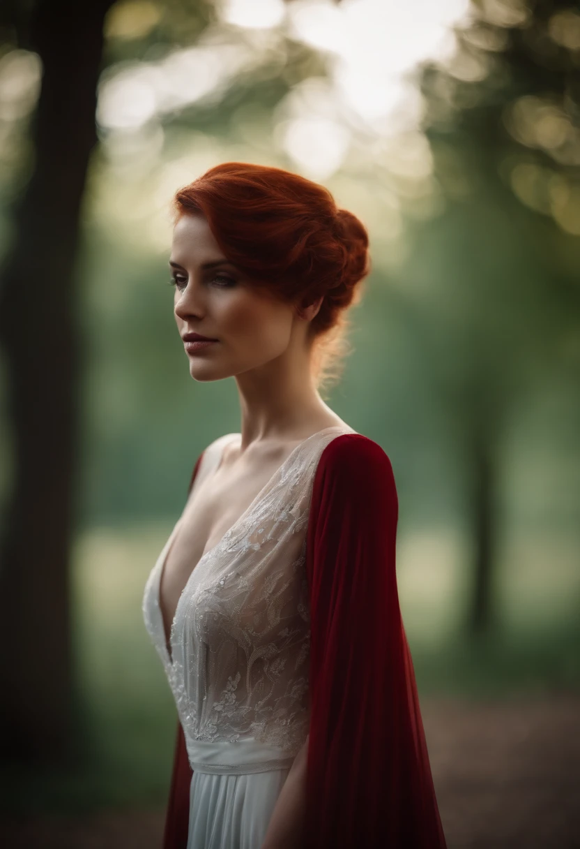perfekt female body, Kleid, rotes Haar