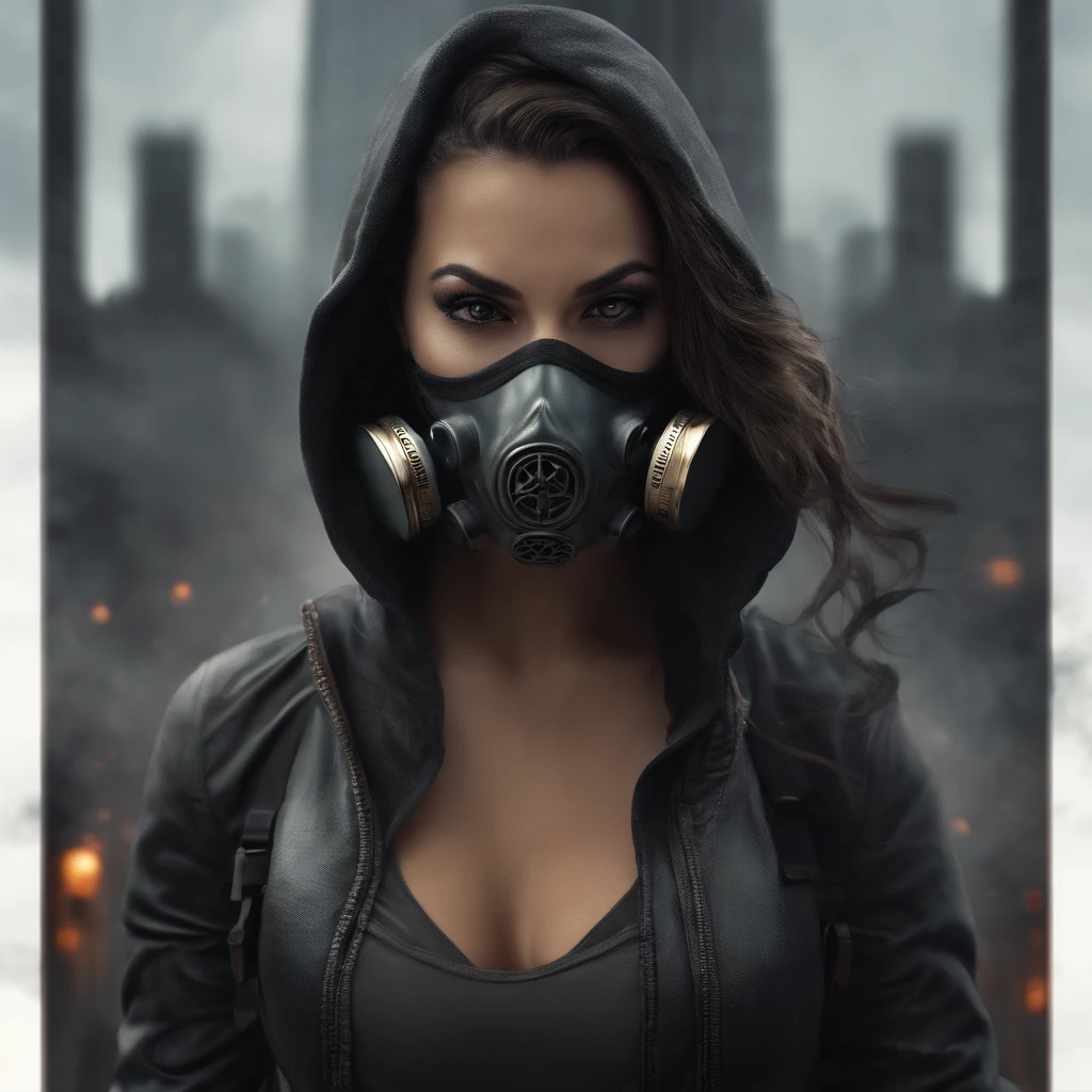 (best quality,4k,8k,highres,masterpiece:1.2),ultra-detailed,realistic,photorealistic:1.37),rebellious,masked,rebel,latex gas mask,unrest,dangerous rebellion,rebellious hairstyle,defiance,warrior,graffiti,urban landscape,worn-out clothing,protest,anarchy,gritty texture,revolution,street art,smoke-filled streets,bokeh,moody lighting,streetlights,fiery sky,ominous atmosphere,vivid colors,dystopian,troubled times,social unrest,political upheaval,discontent,expression of dissent,masked uprising,urban decay,defiant gaze,masked resistance,strong stance.