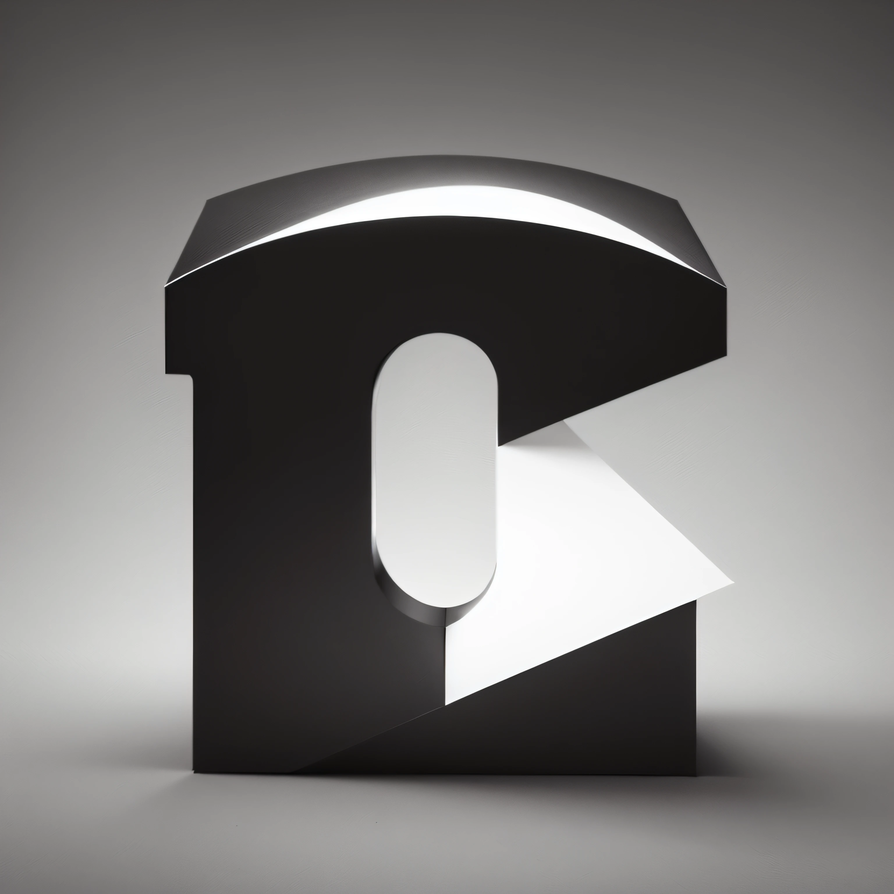 white letter M and letter D, logo, black and white
