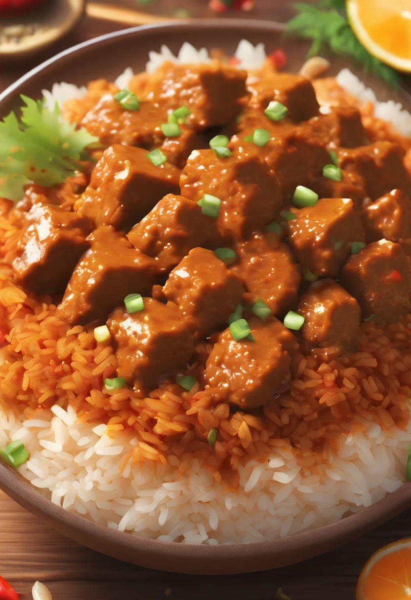 Rendang rice