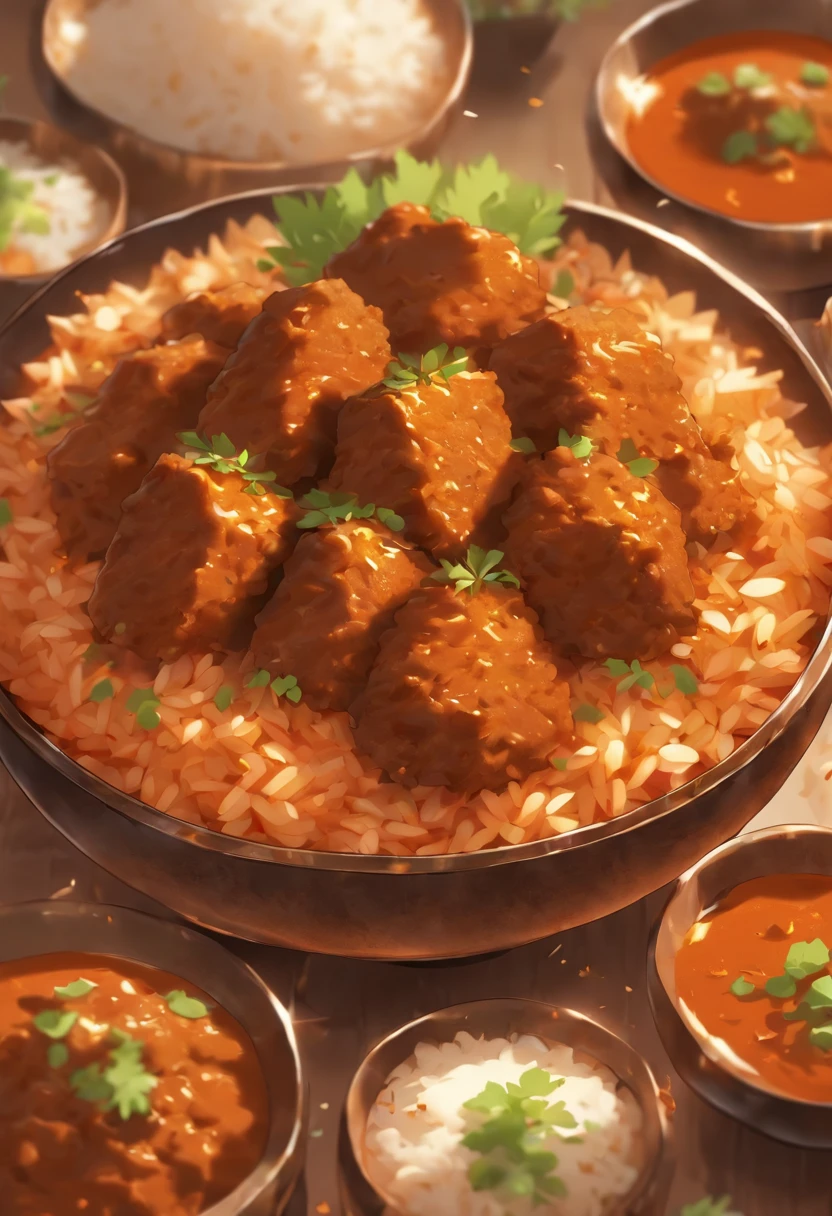 Cute rendang rice