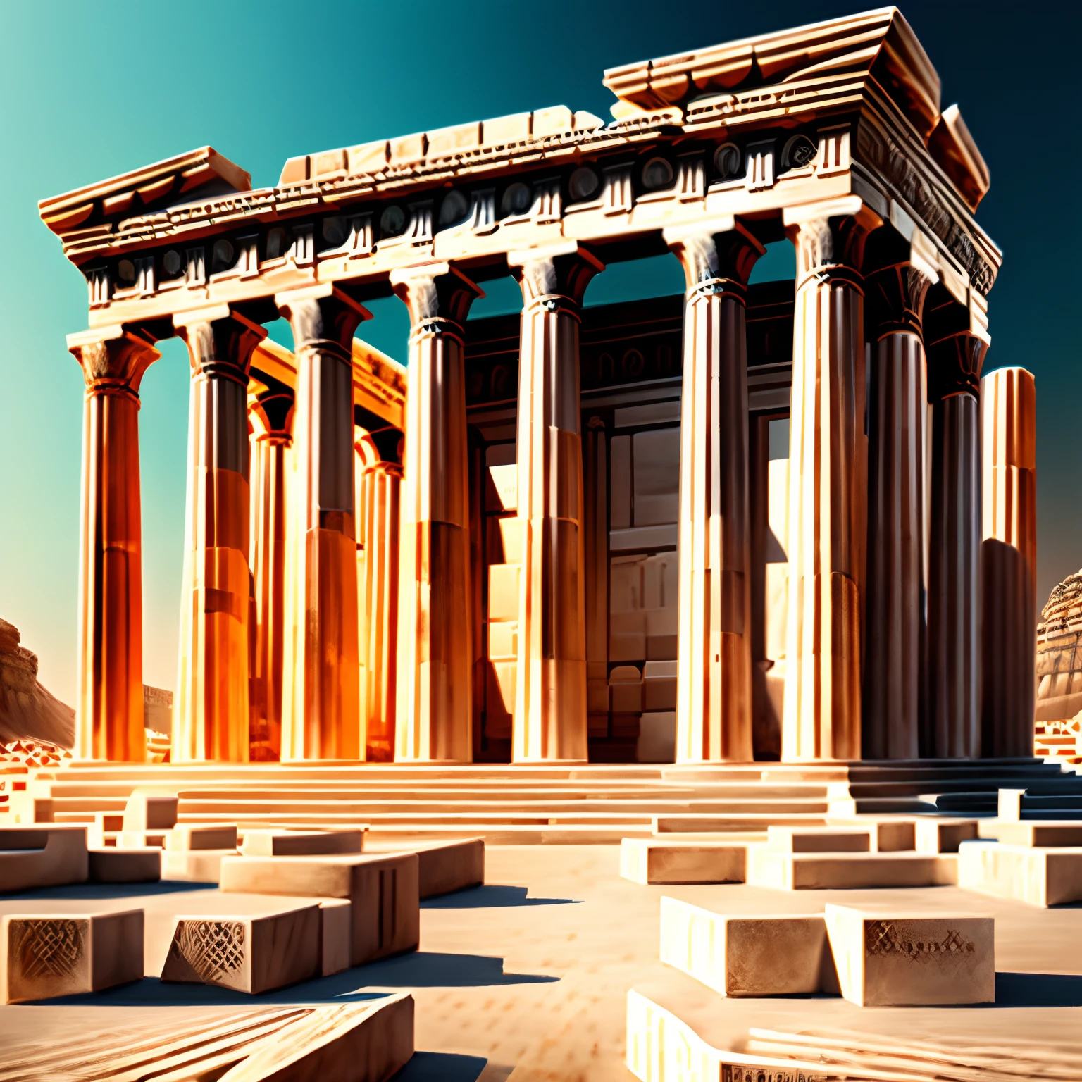 Parthenon，Ancient Greek architecture，number art，architecture art