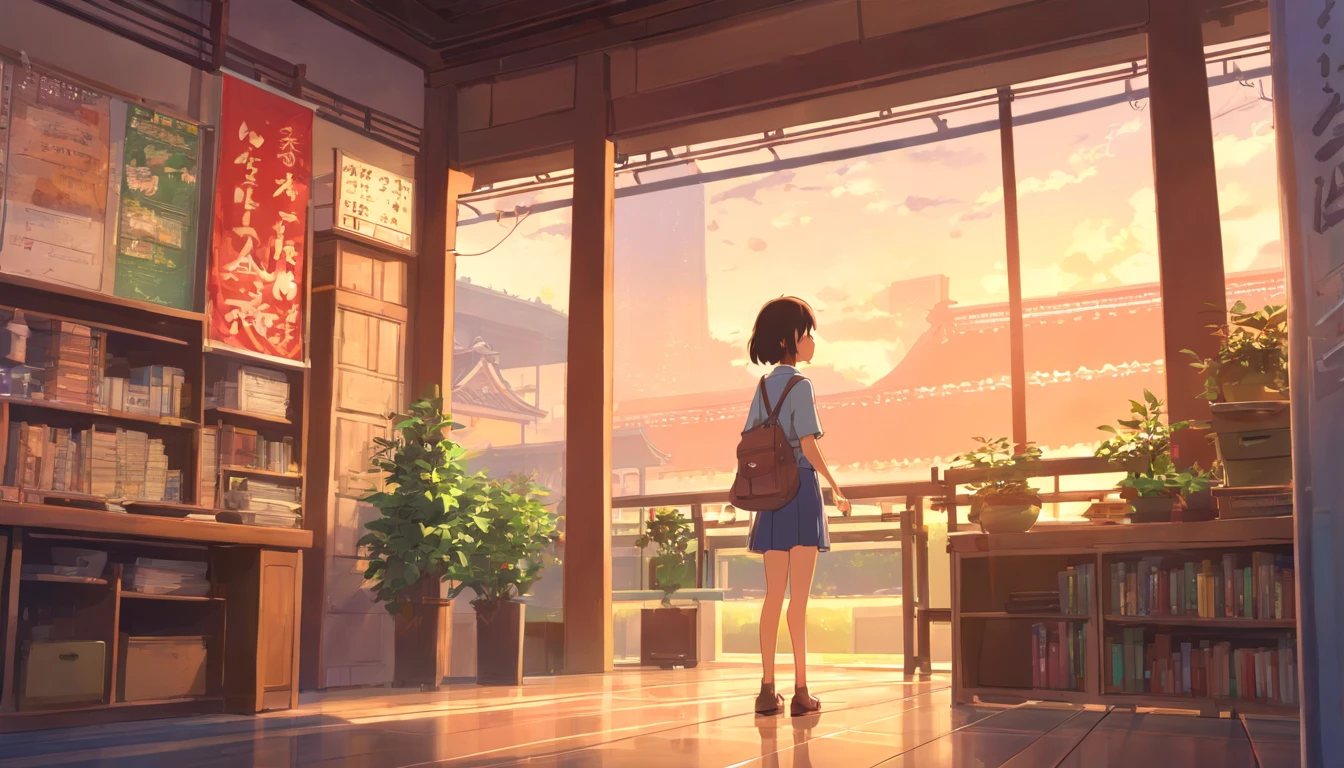 Chinese ink style,Hyper-detailing,comic strip,China-style,pupils,school ground,libraryai,highly detailed surreal vfx,eventide,super-fine,ultra - detailed,high qulity,8K ,oc rendered,dynamic viewing angle