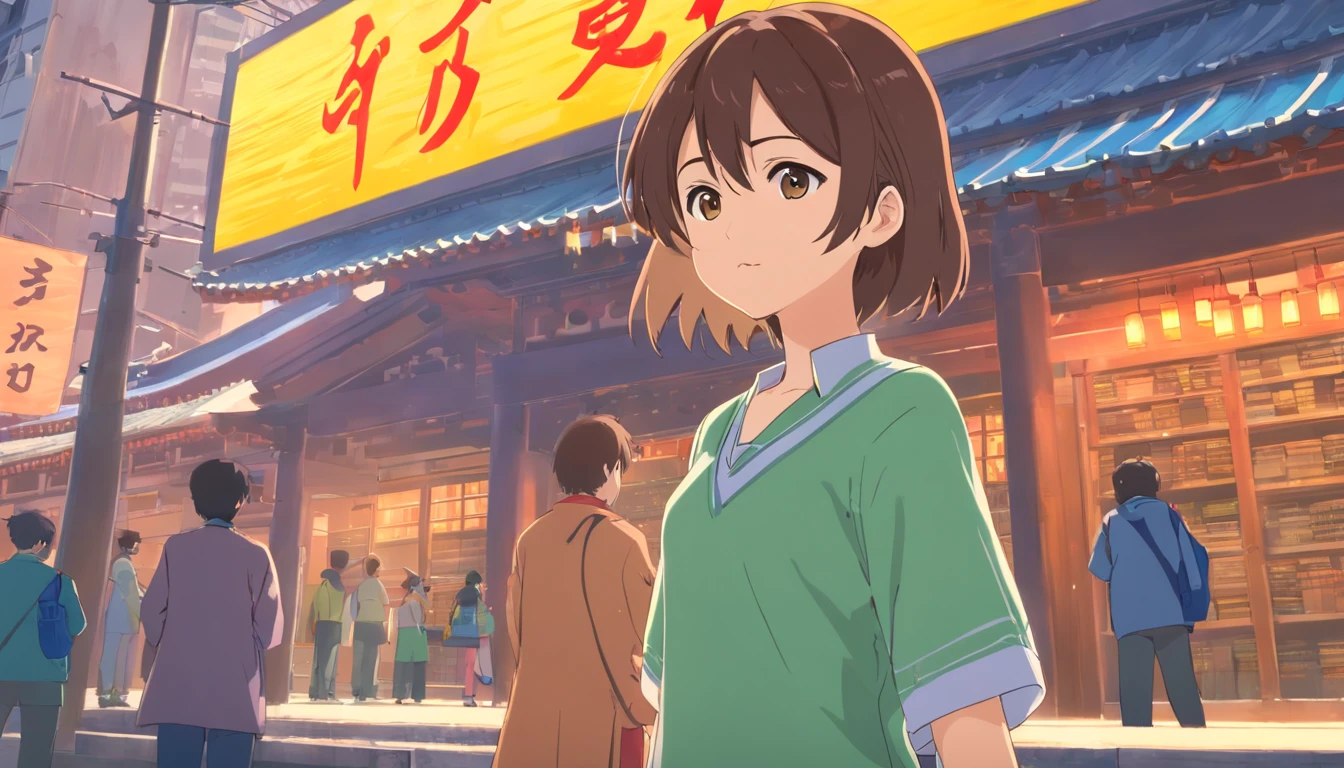 Chinese ink style,Hyper-detailing,comic strip,China-style,pupils,school ground,libraryai,highly detailed surreal vfx,eventide,super-fine,ultra - detailed,high qulity,8K ,oc rendered,dynamic viewing angle