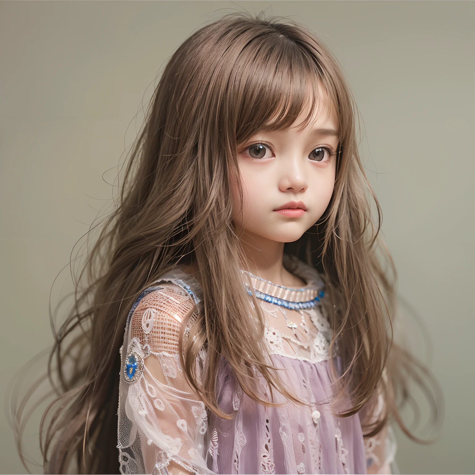one 5 girl , beautiful, long hair ,half body shot, looking at the viewer, masterpiece, best quality, super detailed.