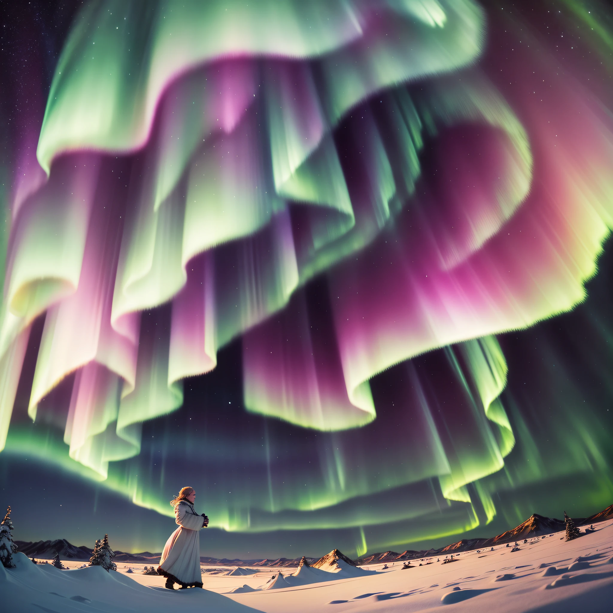 Northern Lights (Aurora Borealis): Ethereal, dancing lights in the northern sky caused by interactions between solar particles and the Earth's magnetic field.