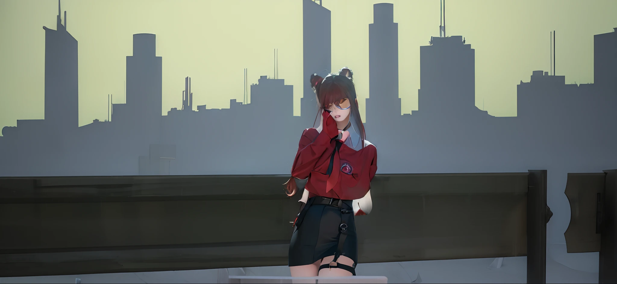 masterpiece, (photorealistic:1.4), best quality, beautiful lighting,
(ulzzang-6500:0.5), makima \(chainsaw man\), (red hair)+(long braided hair)+(bangs), yellow eyes, golden eyes, ((ringed eyes)), (white shirt), (necktie),
RAW photo, 8k uhd, film grain
