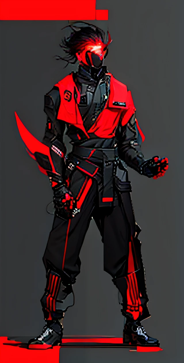 Change the color,Black and red color scheme