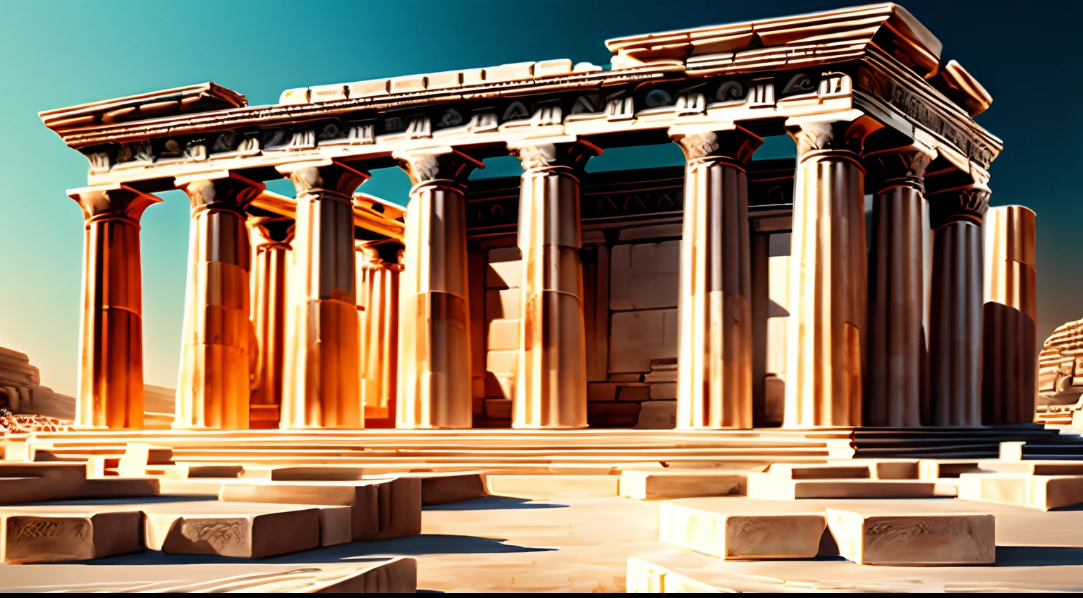 Parthenon，Ancient Greek architecture，number art，architecture art