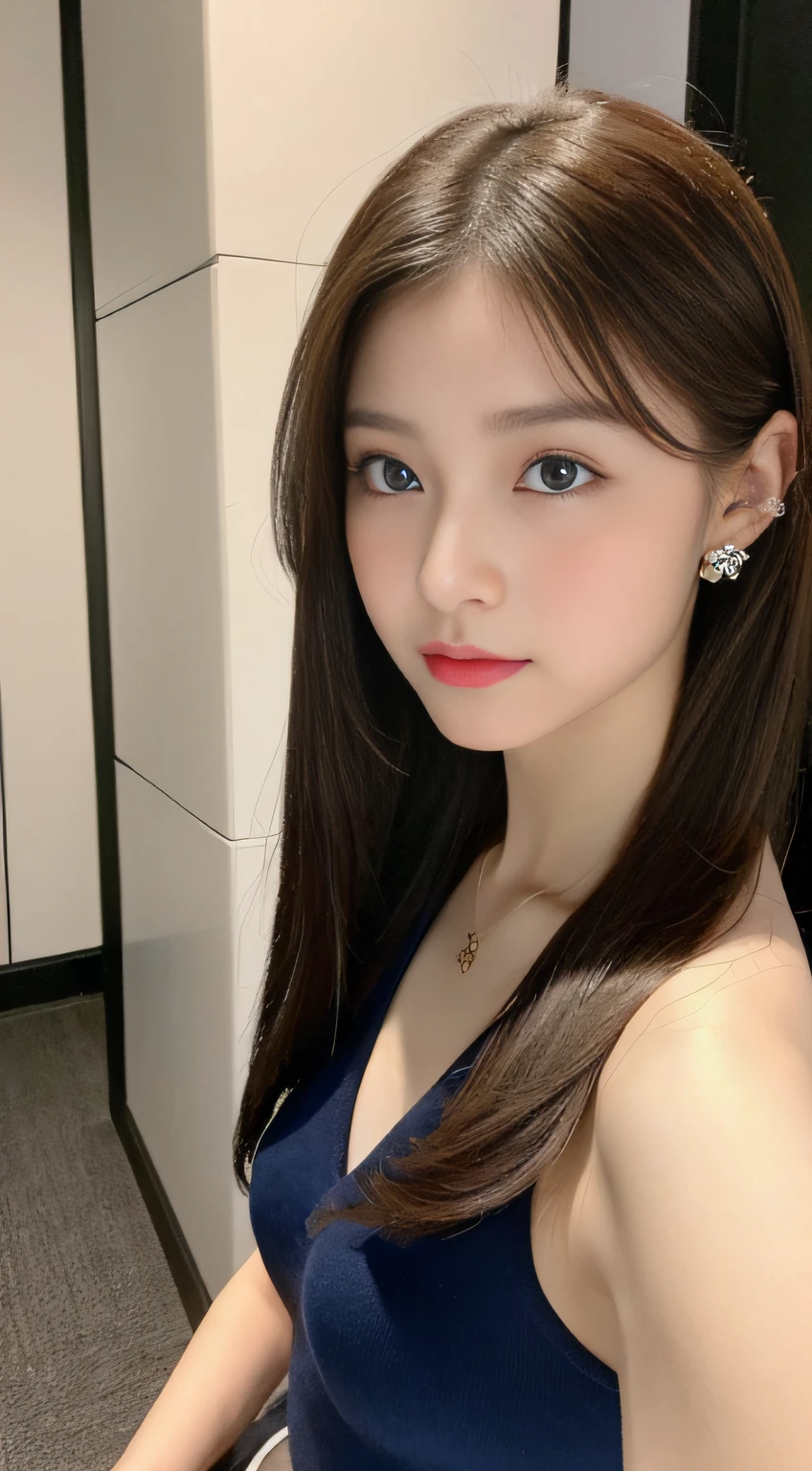 (((32K,very high res, high detailing, highly accurate,Masterpiece Girl 1))),Raw photo & realistic atmosphere,beautiful dark blue eyes,Detailed mouth,Glossy lips,Detailed eyebrows,Soft white skin that shines with every detail,,Eyes drawn in detail、Very beautiful eyes with azure eyes,Detailed lips、Very beautiful face,Very well-formed face、Lifelike face,shiny beautiful lips,Beautiful eyebrows,Infinite reality,Best design,(Insanely cute Japan 16-year-old girl,Healthy style,Beautifully shaped breasts,Very cute beautiful girl,Little Girl:1.5),Best Natural Makeup,Japanese ido,Korean Idols,Young sensual idol,Moist eyes,Dark beautiful eyes,Beautiful butt,beauty legs,,camel's foot,,Skinny Fingers,Detailed elongated legs:1.3),超A high resolution、,Natural and realistic face,Back lighting,Pure eyes are too cute,(((photorealisim))),Reality Live Action,(Fashionable earrings,,a necklace,A bracelet,gyuru,Glossy nail art:1.6),(Sexy cheerleader with detailed design,17-year-old loli girl,light brown hair,Braided ponytail,,独奏,natural make up:1.7),Night in Shibuya,(Leaning forward,Upper body close-up,breast closeup,From directly above, Shot from the sky Face approaching and waiting for a kiss,amorous,closing eye:1.8)