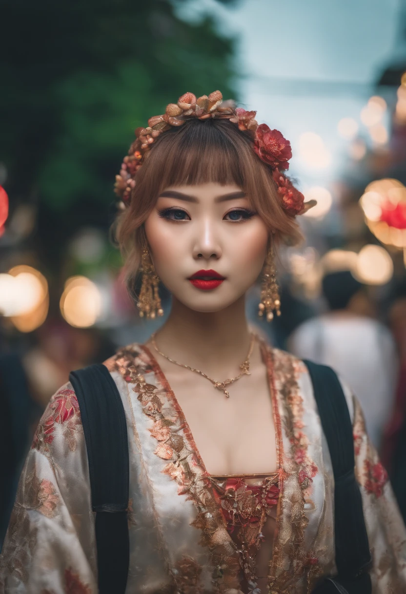 Japanese Harajuku fashionista, 24mm, 4k textures, soft cinematic light, adobe lightroom, photolab, hdr, intricate, highly detailed, sharp focus, soothing tones, insane details, intricate details, hyperdetailed, low contrast, soft cinematic light, exposure blend