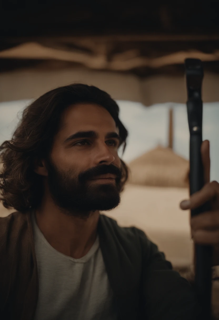Retrato de um pai, Jesus tirando selfie com seus discipulos