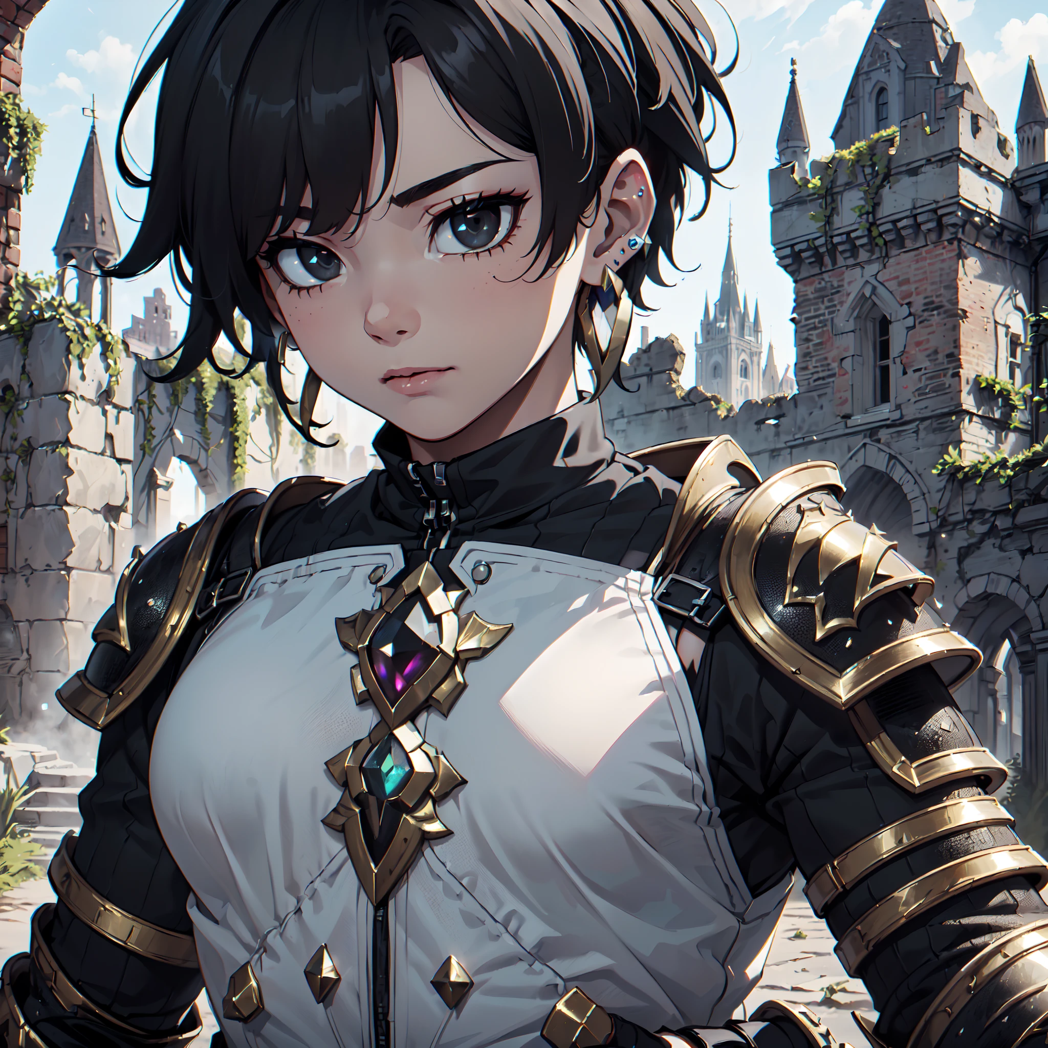 Ultra High Definition,
Ultra High Quality,
Ultra High Resolution,
Best Definition,
Best Quality,
Best Resolution,
Hyper Detailed,
Hyper Definition,
Hyper Quality,
Hyper Resolution,
Perfectly Detailed,
Perfectly Designed,
Masterpiece,
8K,
Body Shot,
Anime,
(((1 Boy))),
(((Handsome))),
(((Hyper Detailed Black Short Hair))),
(((Hyper Detailed Black Eyes))),
(((Hyper Detailed Gem Jeweled Earrings))),
(((Hyper Detailed Armor Plates, Hyper Detailed Cuirass, Hyper Detailed Underclothes, Hyper Detailed Baron Armor))),
(((Castle Ruins Scenery Background))),
