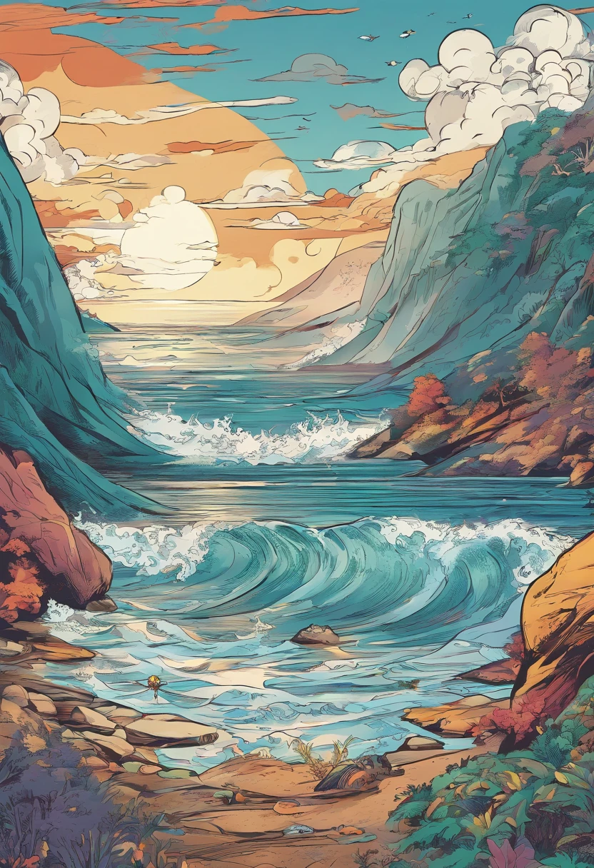 ukiyo-style,Lots of waves