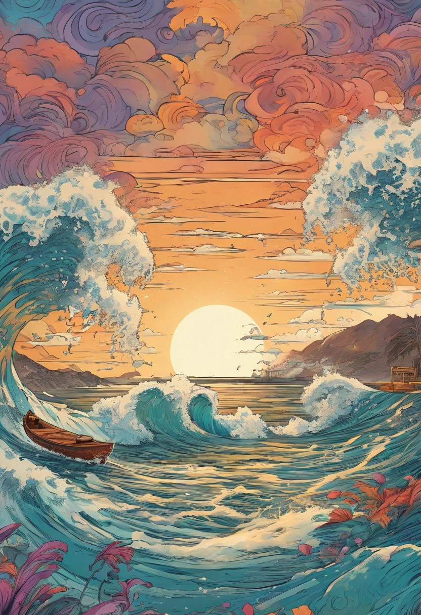 ukiyo-style,Lots of waves