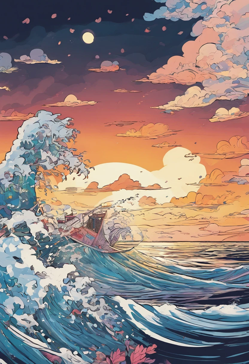 ukiyo-style,Lots of waves