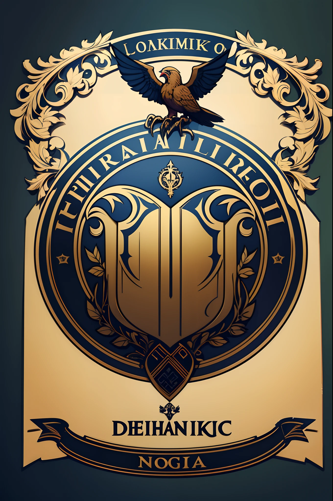 Logotipo com o Nome Volnark Digital Art, bem feito, 8k, detalhado, focado no tema digital de artes.