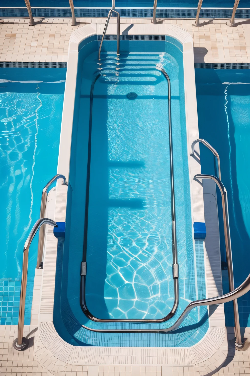 public pool texture, top view