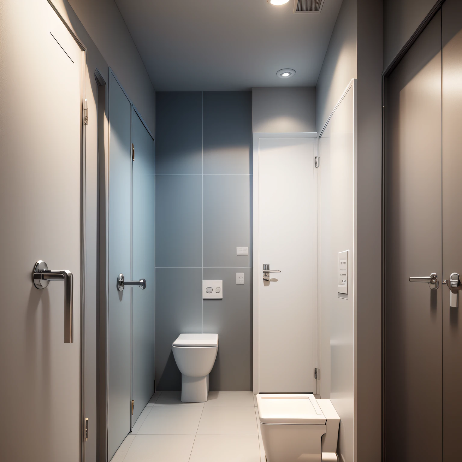 modern powder rooms with Hand Dryer and Exhaust Fan