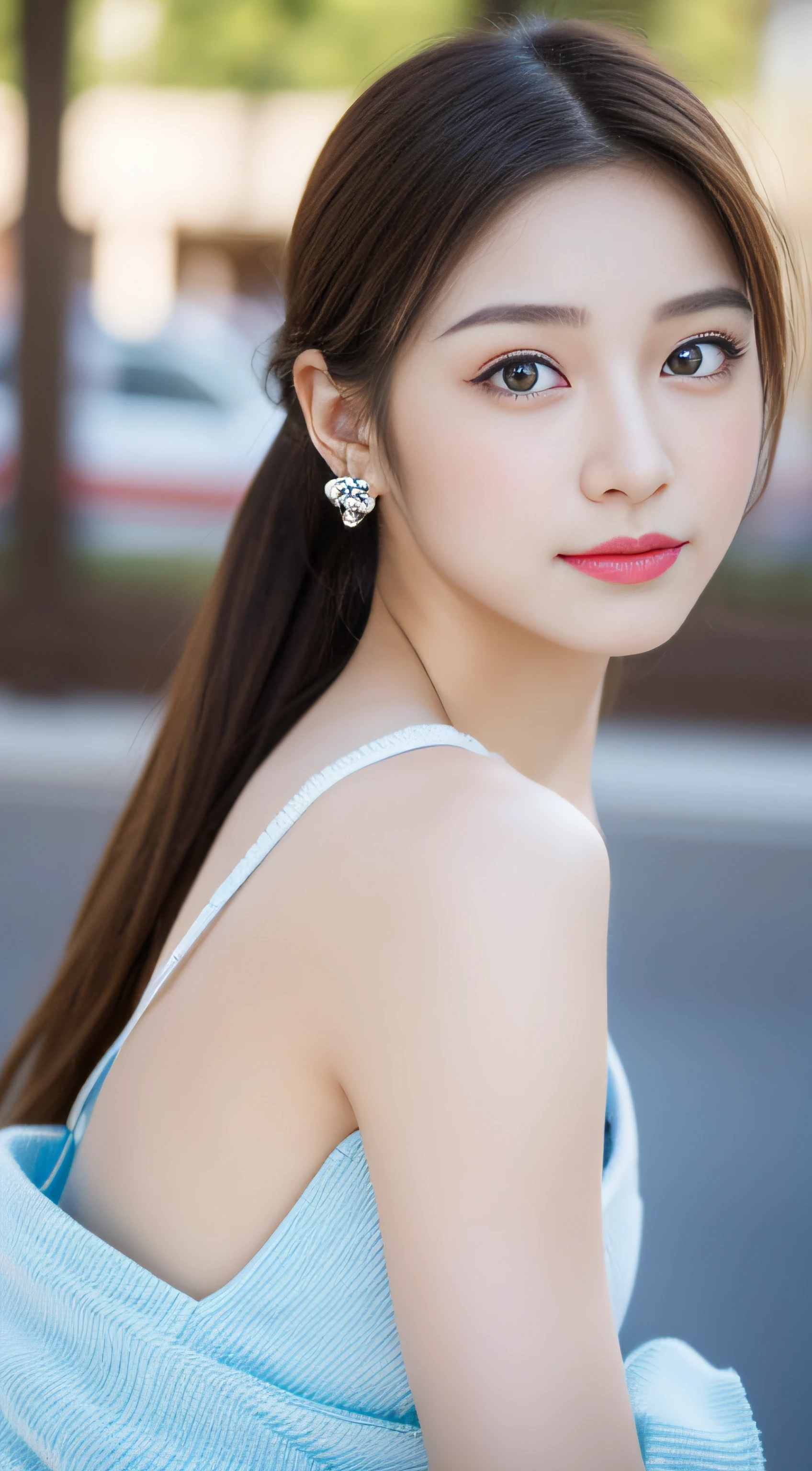 (((32K,very high res, high detailing, highly accurate,Masterpiece Girl 1))),Raw photo & realistic atmosphere,beautiful dark blue eyes,Detailed mouth,Glossy lips,Detailed eyebrows,Soft white skin that shines with every detail,,Eyes drawn in detail、Very beautiful eyes with azure eyes,Detailed lips、Very beautiful face,Very well-formed face、Lifelike face,shiny beautiful lips,Beautiful eyebrows,Infinite reality,Best design,（Insanely cute Japan 16-year-old girl,Healthy style,Beautiful breasts with big breasts,Very cute beautiful girl,Little Girl：1.5）,Best Natural Makeup,Japanese ido,Korean Idols,Young sensual idol,Moist eyes,Dark beautiful eyes,Beautiful butt,beauty legs,,camel's foot,,Skinny Fingers,Detailed beautiful legs：1.3),超A high resolution、,Natural and realistic face,Back lighting,Pure eyes are too cute,(((photorealisim))),Reality Live Action,（Fashionable earrings,,a necklace,A bracelet,gyuru,Glossy nail art：1.6）,（Colorful cheergirl costume with high detail design,Cheerful Cheergirl,17-year-old loli girl,light brown hair,braided ponytails,,独奏,natural make up：1.7）,（Beautiful cheerful girl,Show full-body costume,squatting and opening legs,amorous,I'm rooting for you,Packed match venues：1.8）