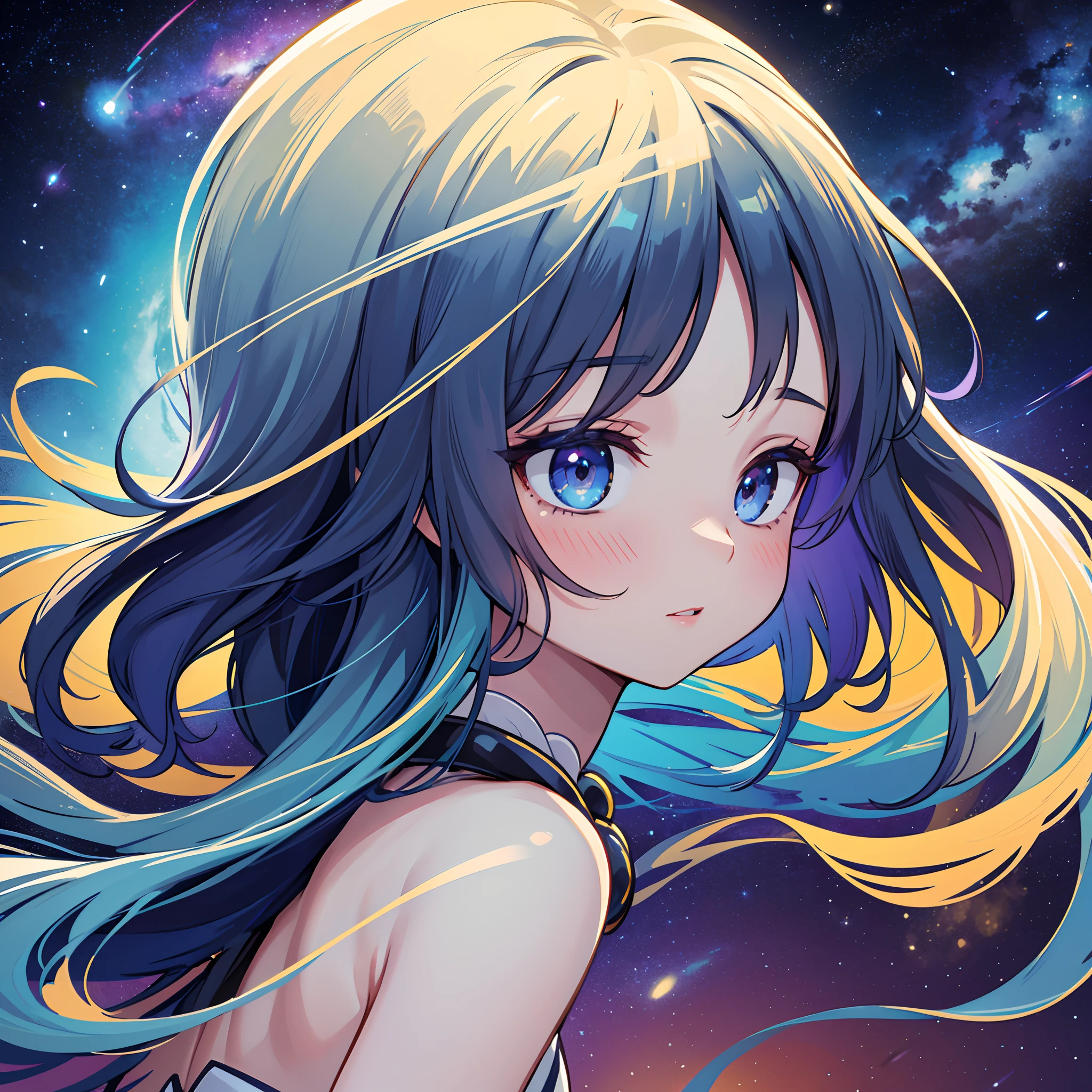 best quality,4k,8k,highres,masterpiece:1.2,ultra-detailed,realistic:1.37,space,life,nature,woman,beautiful detailed eyes,beautiful detailed lips,extremely detailed eyes and face,longeyelashes,cosmic view,planets orbiting,sunshine,glowing stars,peaceful atmosphere,majestic scenery,serene landscape,celestial beings,dynamic composition,whimsical elements,vibrant colors,astral beauty,surreal environment,ethereal lighting,harmonious blend of colors,dreamlike ambiance,scenic beauty,distant galaxies,wandering in deep space,solitude,celestial wonders,interstellar journey,exploration of the cosmos,connection between nature and humans,cosmic harmony,pure and natural surroundings,celestial harmony,captivating presence of a woman,graceful silhouette amidst the stars,woman merging with the universe,serene expressions,power of female energy,nurturing qualities of a woman,deep appreciation for life and nature