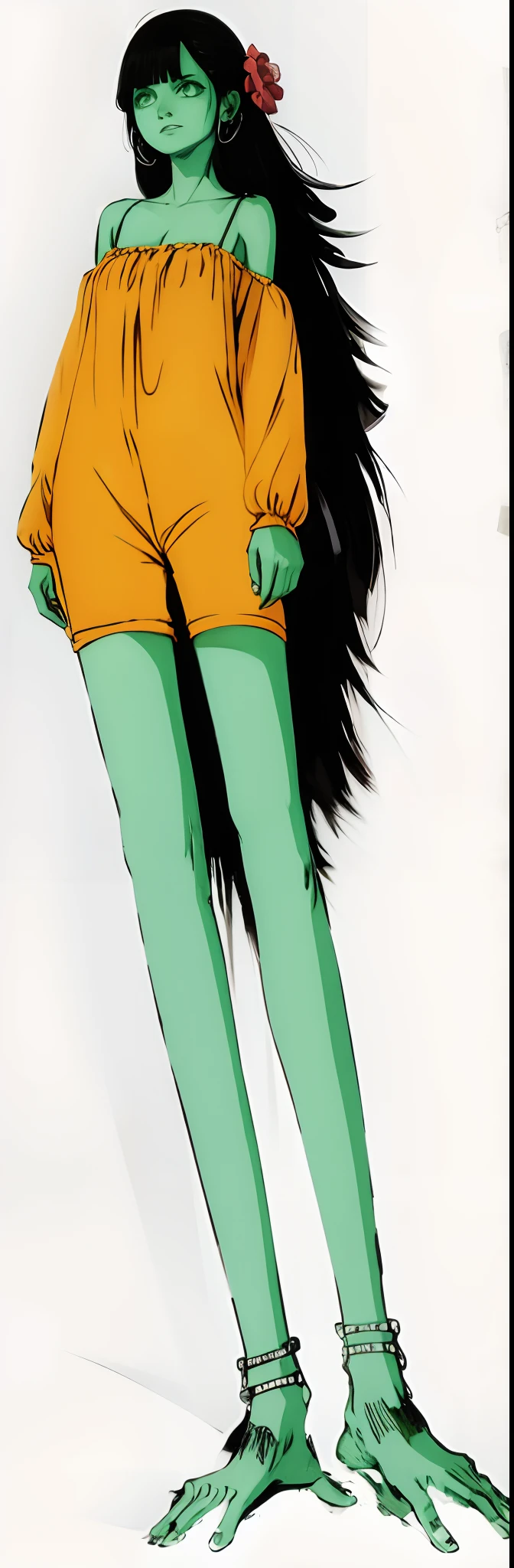 Menina verde.