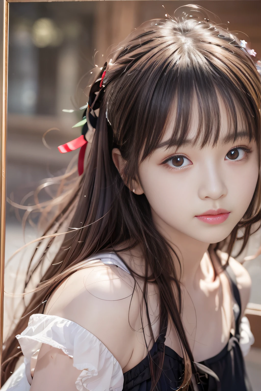 Best quality,masterpiece,ultra high res,(photorealistic:1.4),1girl,shoulder,charming,Looking at the camera,