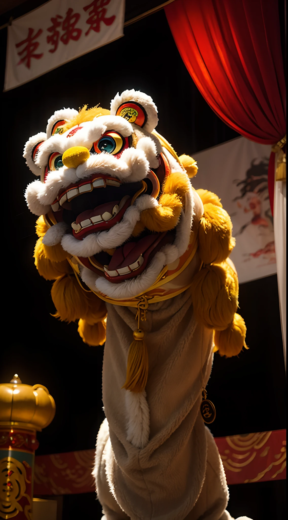 Lion dance,