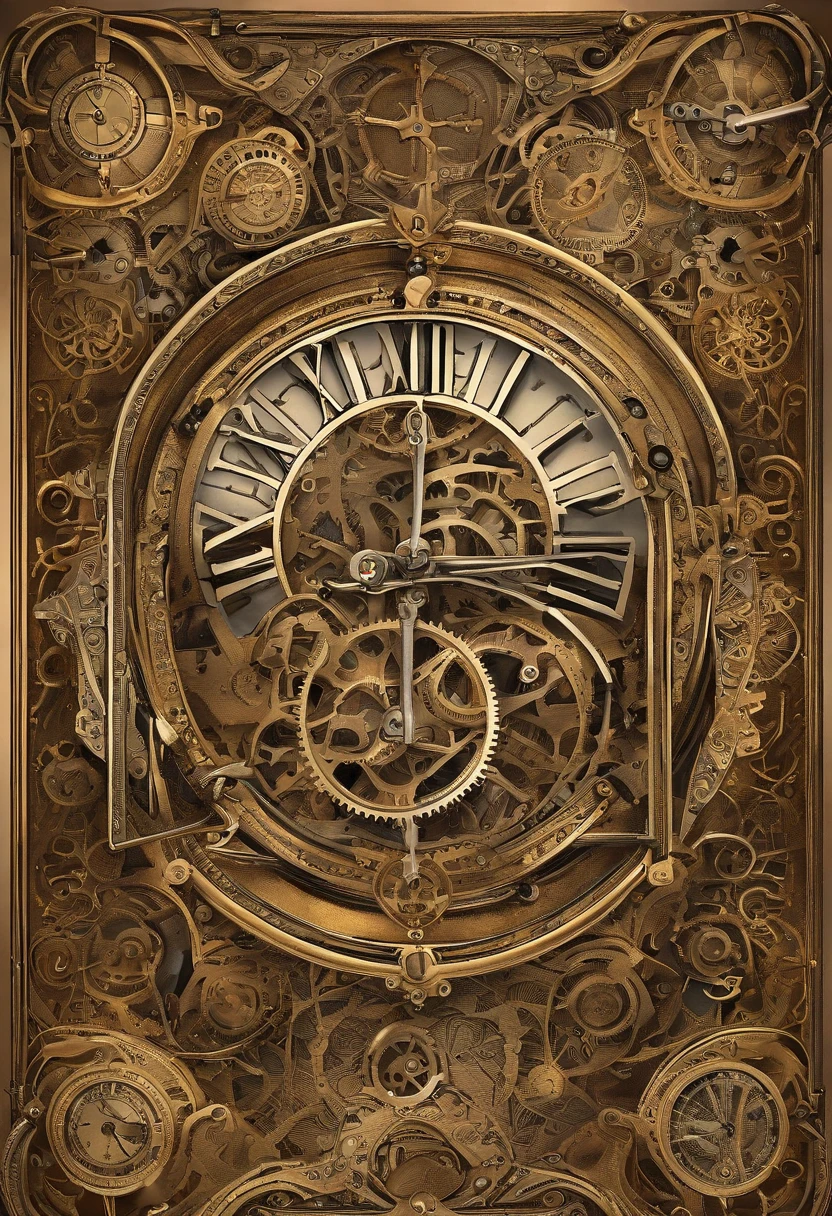 relogio de bolso steampunk dourado