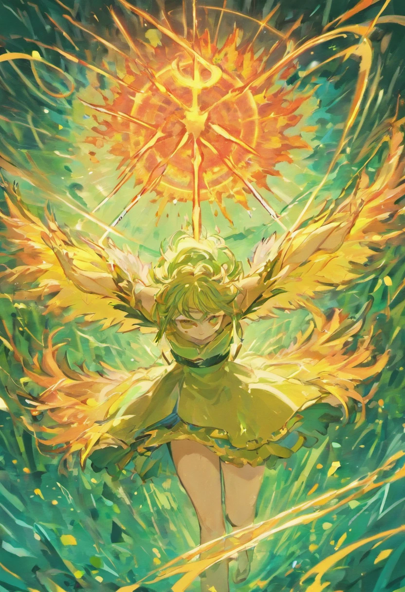 Arm with fire、Water arm、Grass arm、The elements of the electric arm are distributed in several directions, caso de jogo,arte do jogo, collectible card art, assunto completo mostrado na foto, designed for cozy aesthetics!full art illustration, Produto eBay fofo, Arte completa, !!altamente detalhado!!